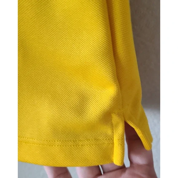 Loudmouth Golf Womens Tank Top Size Large Yellow Sleeveless Collar Buttons Slits - Picture 3 of 10